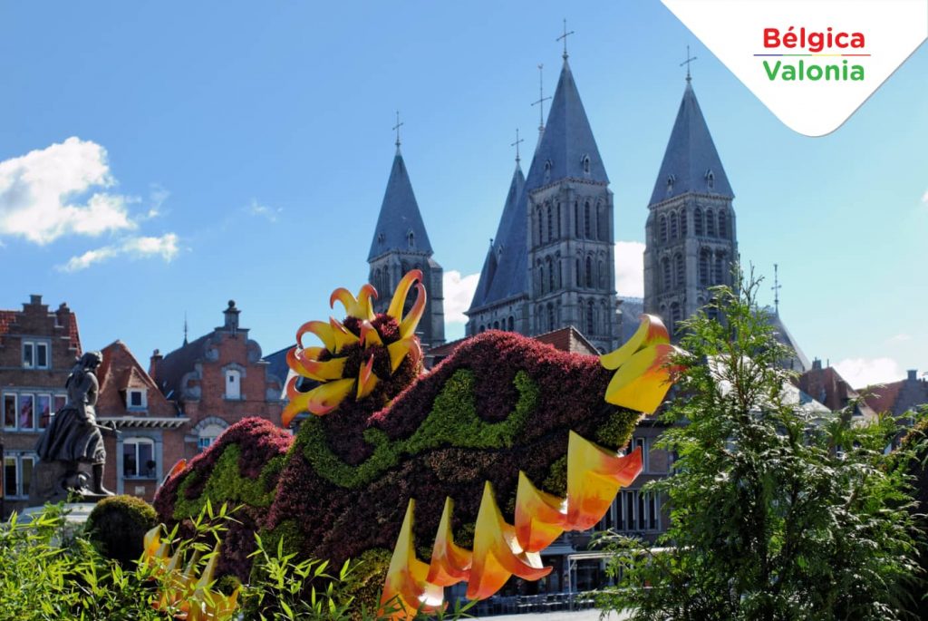 La catedral de Nuestra Señora de Tournai en Valonia